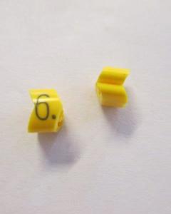Cable noticeable clip 2-4 yellow/black 6   diameter 4-10mm